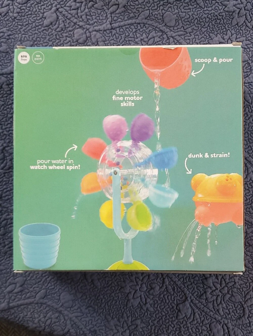 Whirling Waterfall Bath Toy Set - Multicolor